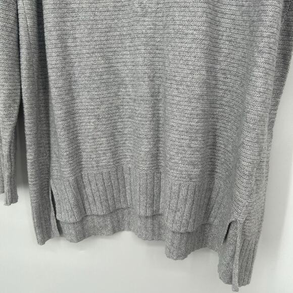 NEW Old Navy Gray Knit Tunic Sweater Boat Neck Lightweight Ribbed Trim Size XL - Picture 5 of 10